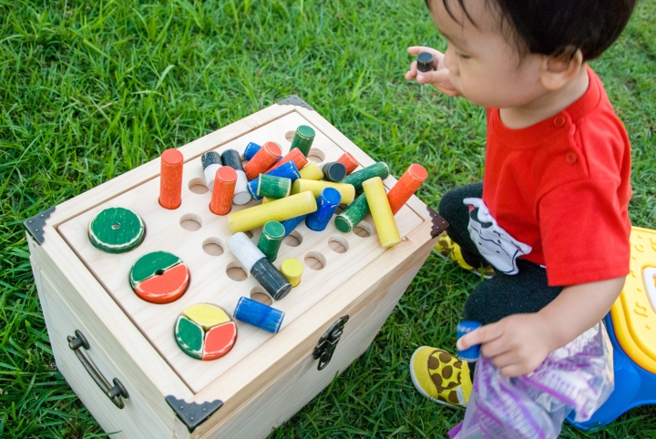 木製玩具 - 九合一學齡前幼兒遊戲套件