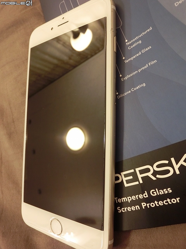 i phone 6 plus PerSkinn 9K鋼化玻璃保護貼開箱
