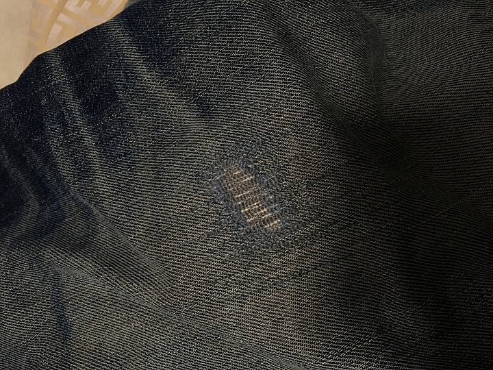 我的 EVISU 維修之後...我想不能穿了