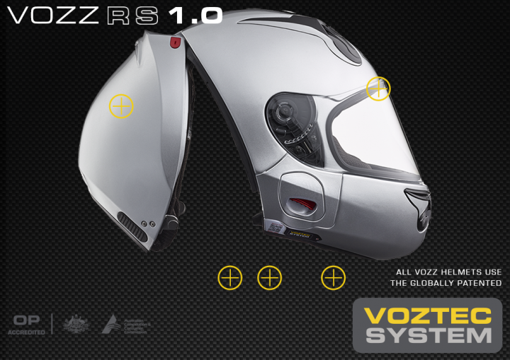 VOZZ 後開式安全帽~~~