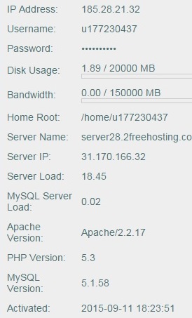 2FreeHosting 的 FTP無法連線,請教各位前輩