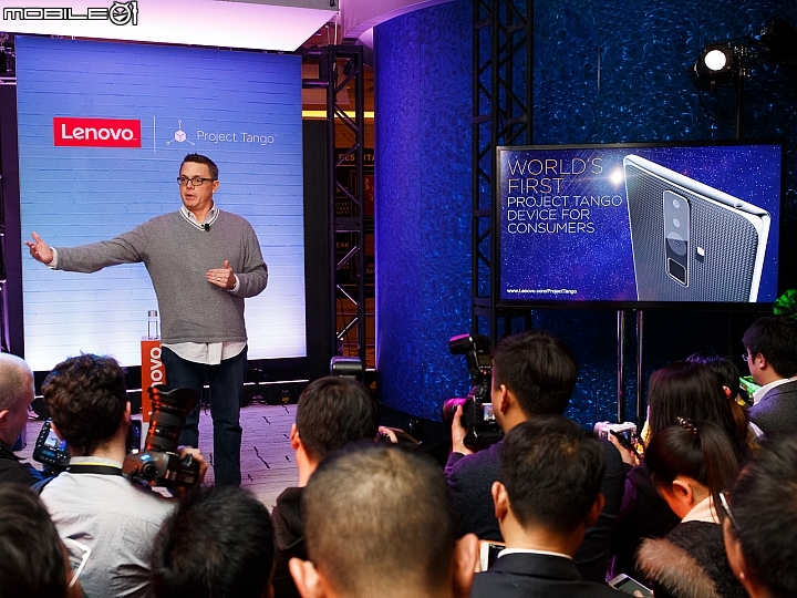 【CES 2016】結合 AR 與 VR 技術 Lenovo X Project Tango 智慧型手機今夏登場