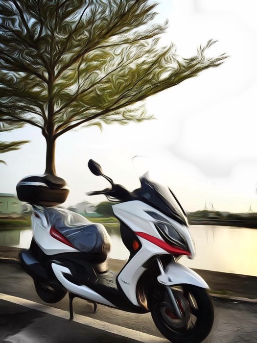 KYMCO G-DINK 300ABS寒流加下雨的微開箱(圖多文少)