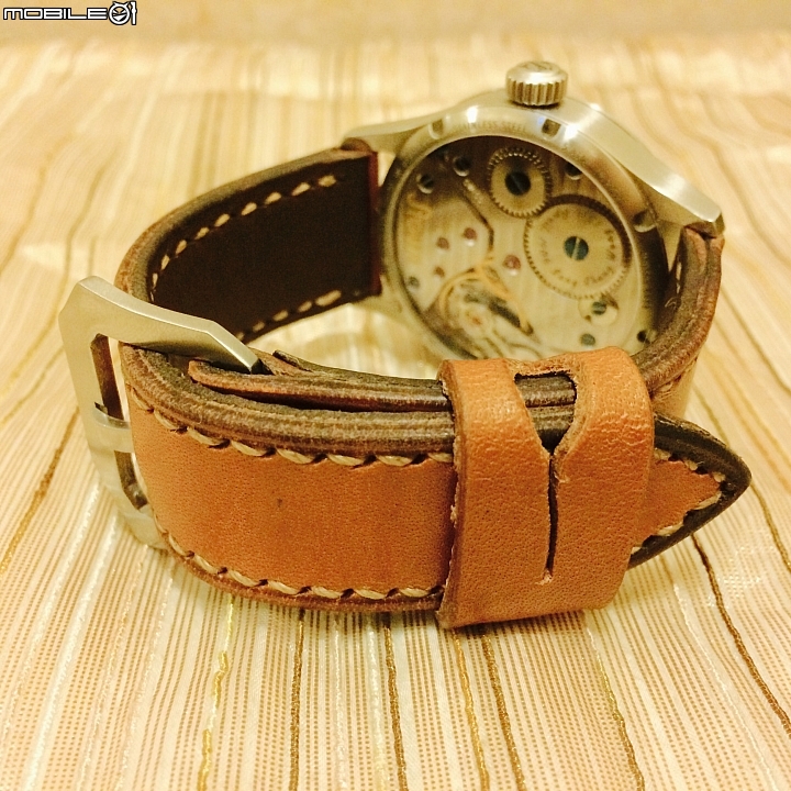 【開箱】WOTANCRAFT 沃坦匠藝真品古董二戰皮革彈藥袋錶帶 For STOWA M.O.