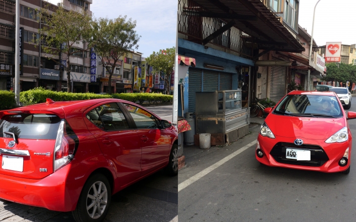 KC35 KC15 桑瑪克隔熱紙新車試用分享 2015年式 PRIUS C 瑪瑙紅