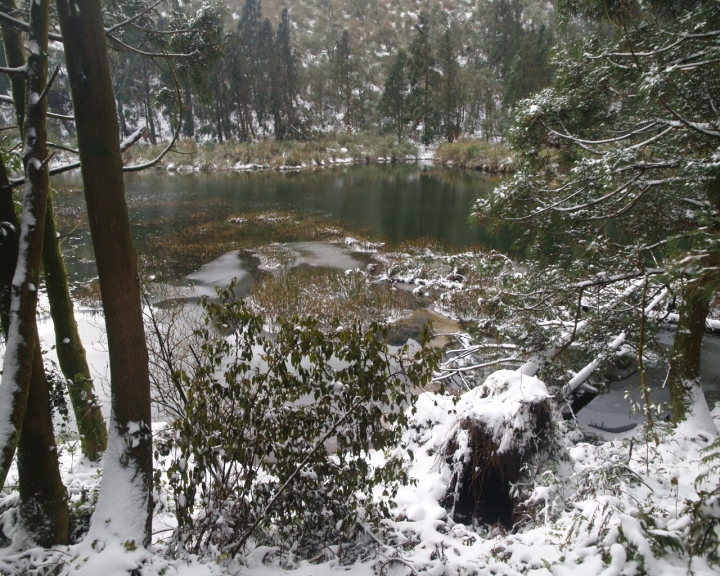 夢幻湖雪景之單車行
