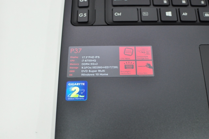 GIGABYTE P37X V5 六代新機開箱分享