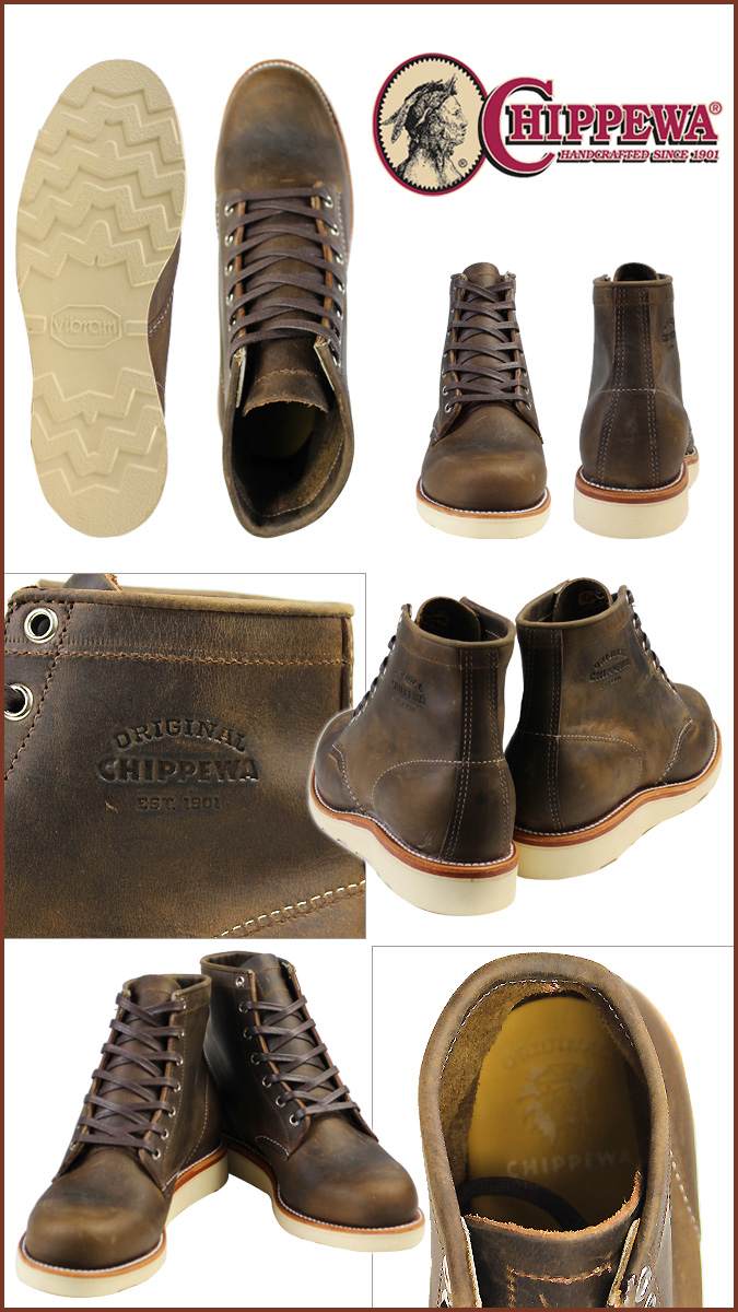 Chippewa 6” Crazy Horse 工作靴