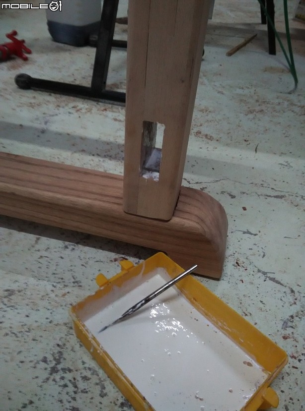 自製實木 西式木工桌 +簡易版尾鉗