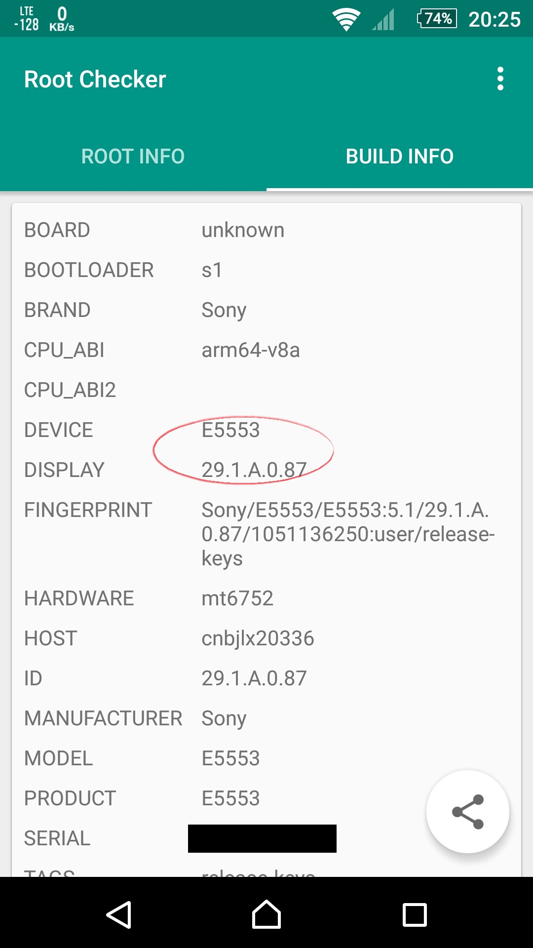 Xperia C5 Ultra E5553 SG 29.1.A.0.87_R3A