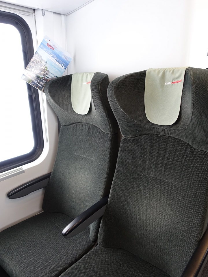 奧地利ÖBB Railjet火車體驗分享。薩爾茲堡Salzburg--因斯布魯克Innsbruck