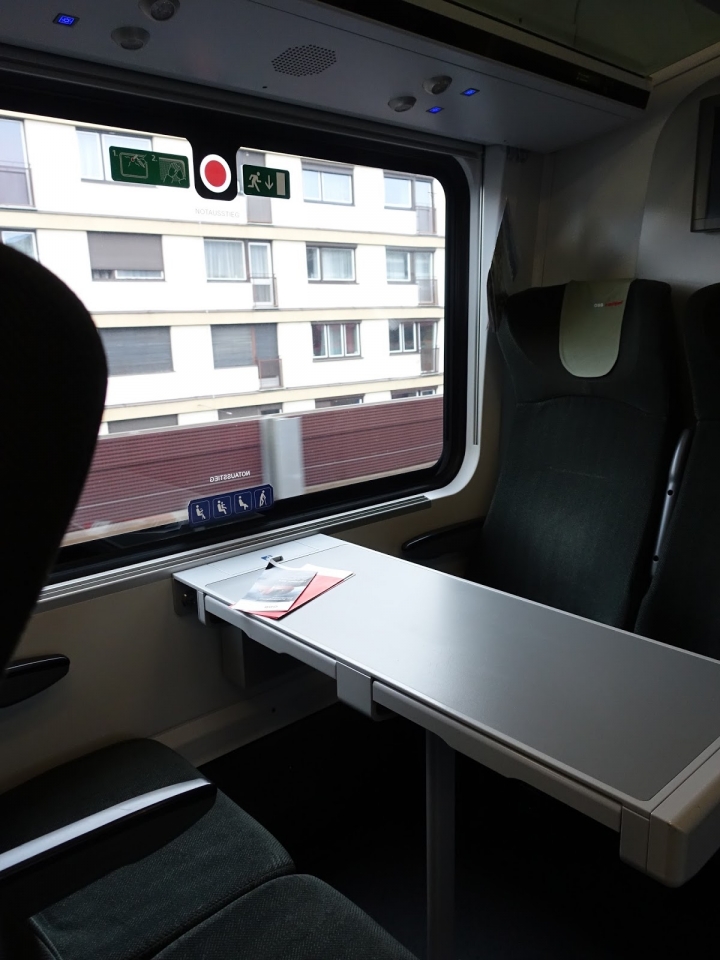 奧地利ÖBB Railjet火車體驗分享。薩爾茲堡Salzburg--因斯布魯克Innsbruck