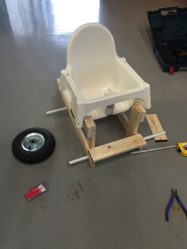 自製小朋友拖車