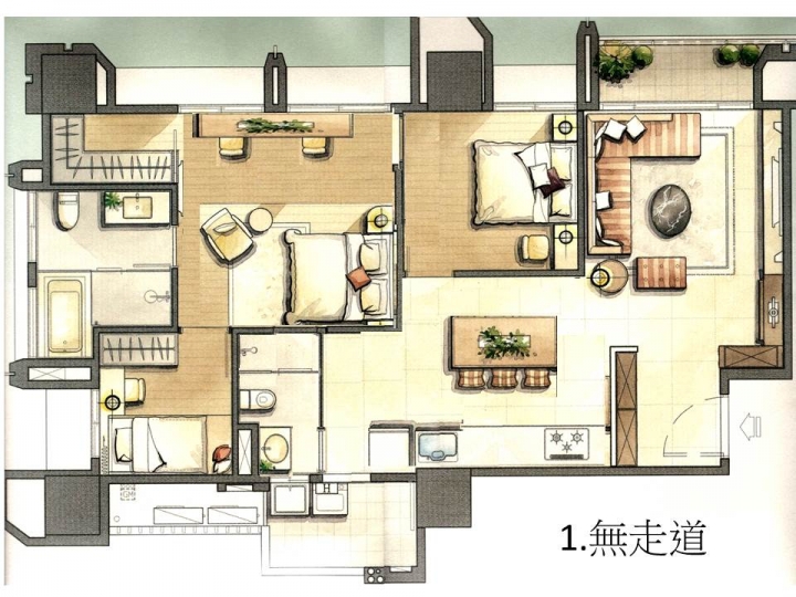平面設計圖請教_想要大空間+大浴缸