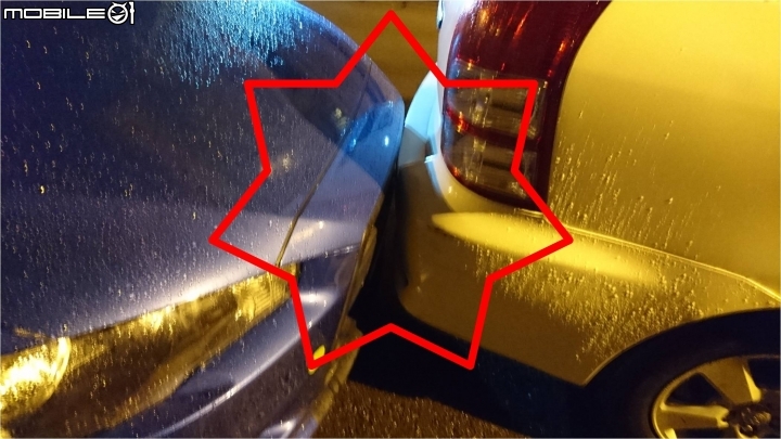 隔壁社區住戶的停車技術...