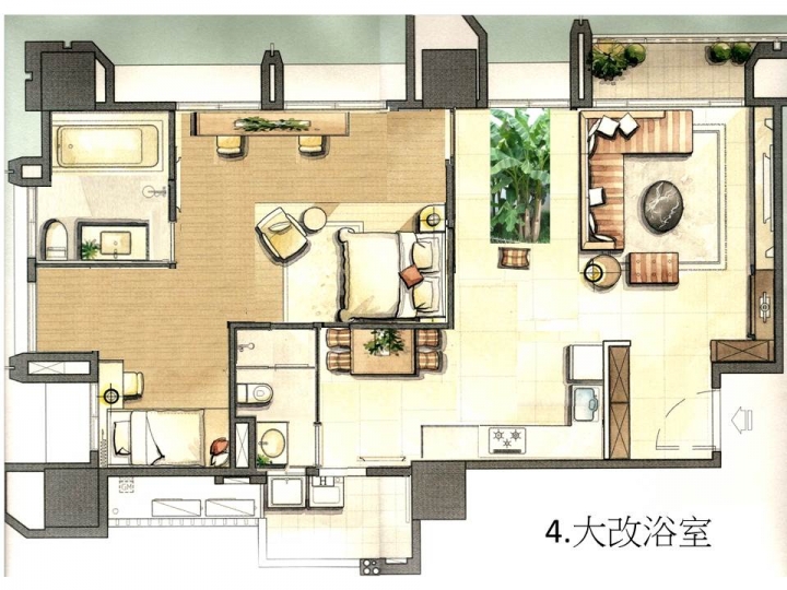 平面設計圖請教_想要大空間+大浴缸