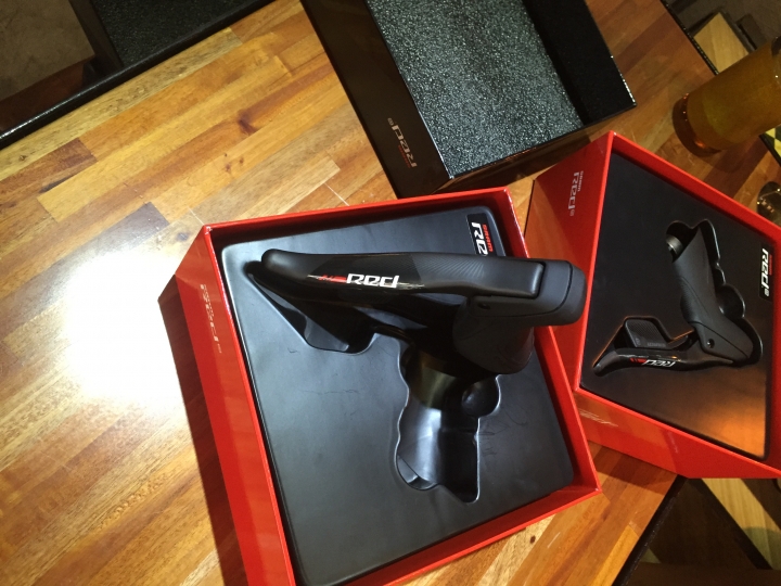 遲來的~sram etap小全套開箱....貼膜....裝車....路試!!!