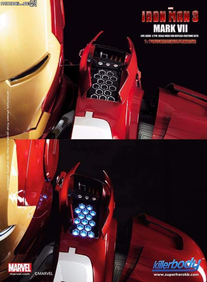 介紹 Marvel 官方授權 1:1 可穿電動 鋼鐵人盔甲曝光