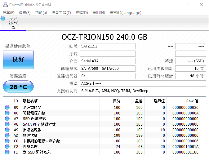 OCZ Trion 150 240GB 效能增進入手開箱