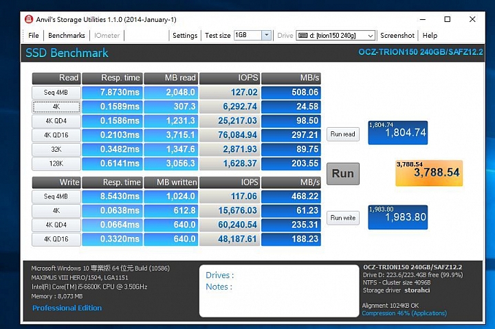 入門級 SSD 比拚,OCZ Trion 150、Plextor M6V 性能對戰