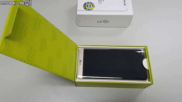 第一次買台版的雙卡手機~LG G5 金色開箱~