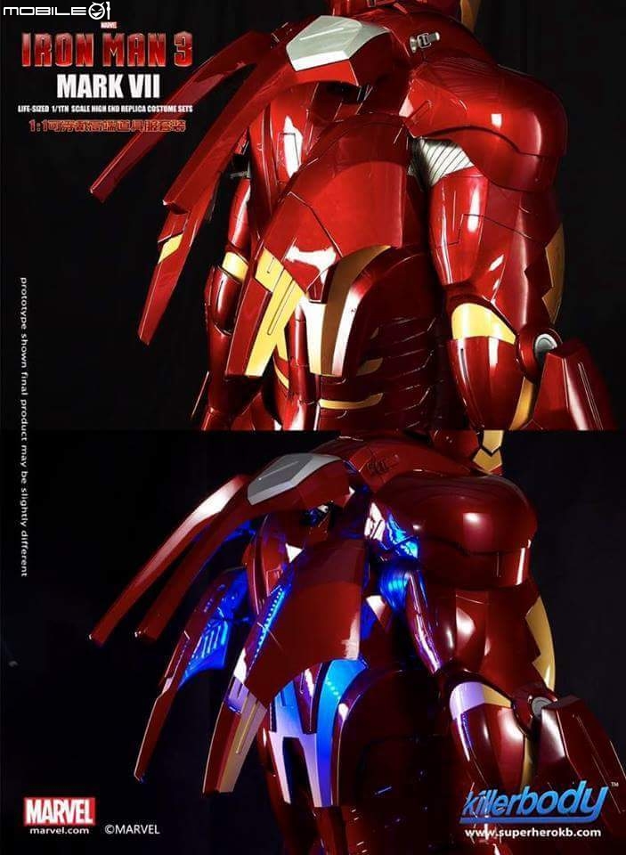 介紹 Marvel 官方授權 1:1 可穿電動 鋼鐵人盔甲曝光