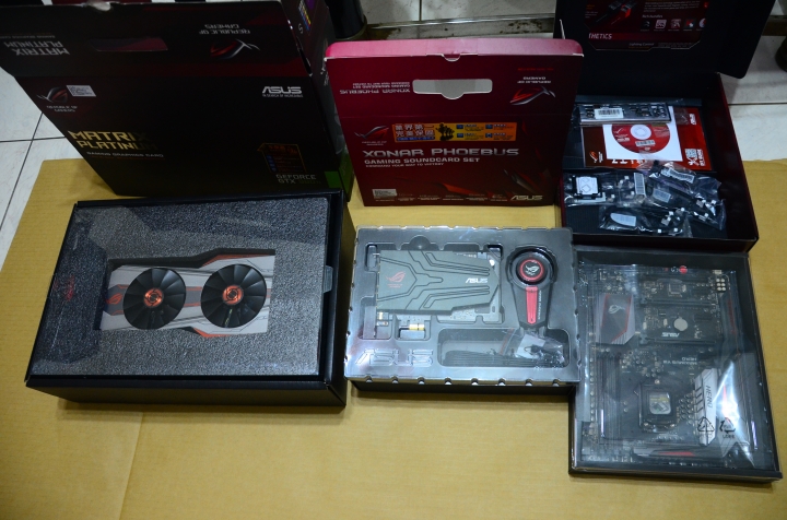 遲來2個多月的開箱 I7-6700K+ROG MRXIMUS HERO VIII+ROG Matrix GTX 980 Ti+ ROG XONAR PHOEBUS