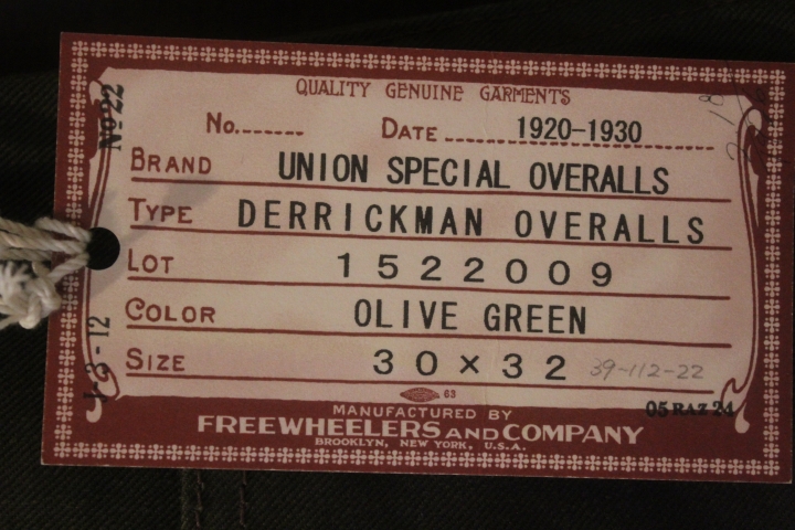 免費車輪工作褲 FREEWHEELERS DERRICKMAN OVERALLS分享