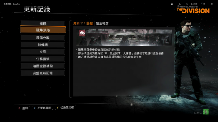 Xbox One 湯姆克蘭西:全境封鎖(Tom Clancy's The Division)入手