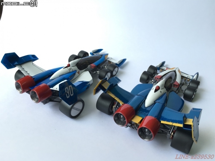 (GK分享) 1/24 閃電霹靂車TV版 超級阿斯拉 SA-01 風見隼人 金屬塗裝 烈風