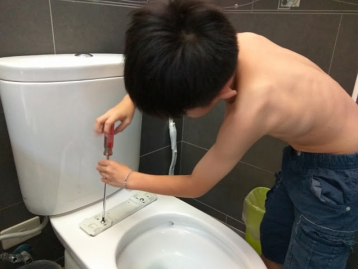 小鮮肉水電工之【PANA-DL-WH40免治馬桶座安裝】