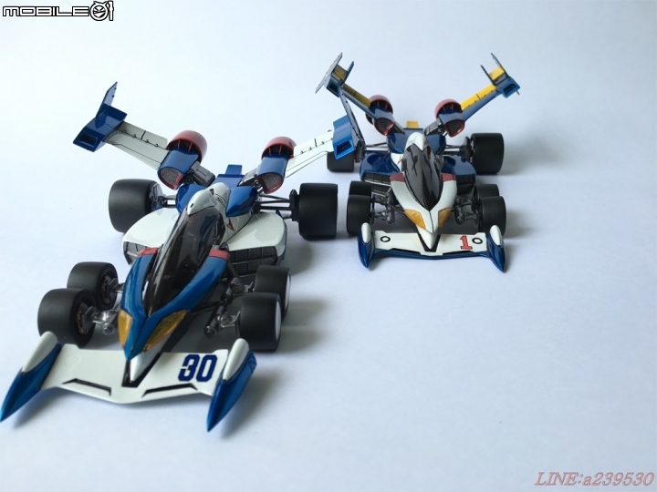 (GK分享) 1/24 閃電霹靂車TV版 超級阿斯拉 SA-01 風見隼人 金屬塗裝 烈風