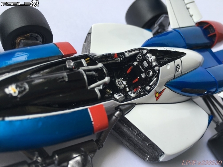 (GK分享) 1/24 閃電霹靂車TV版 超級阿斯拉 SA-01 風見隼人 金屬塗裝 烈風
