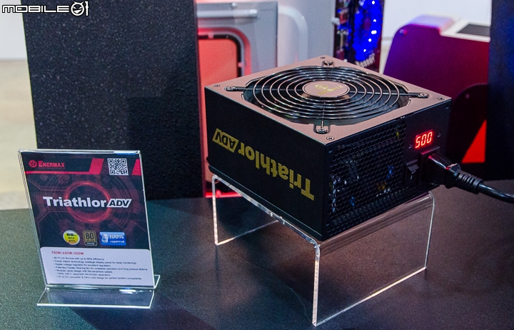 [Computex2016]ENERMAX推出可控光的OSTROG機殼與會顯示耗電瓦數的Triathlor ADV電源供應器