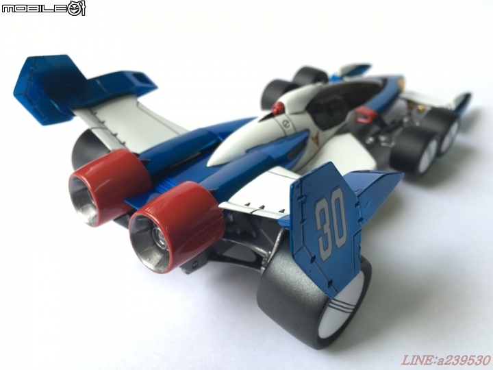 (GK分享) 1/24 閃電霹靂車TV版 超級阿斯拉 SA-01 風見隼人 金屬塗裝 烈風