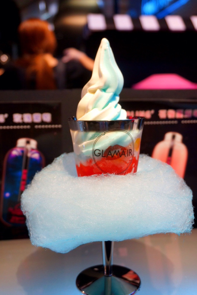【台北】信義區新光三越A11 GLAMAIR 超可愛綿花糖霜淇淋、銀河飲料