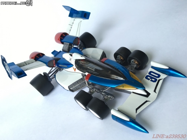 (GK分享) 1/24 閃電霹靂車TV版 超級阿斯拉 SA-01 風見隼人 金屬塗裝 烈風