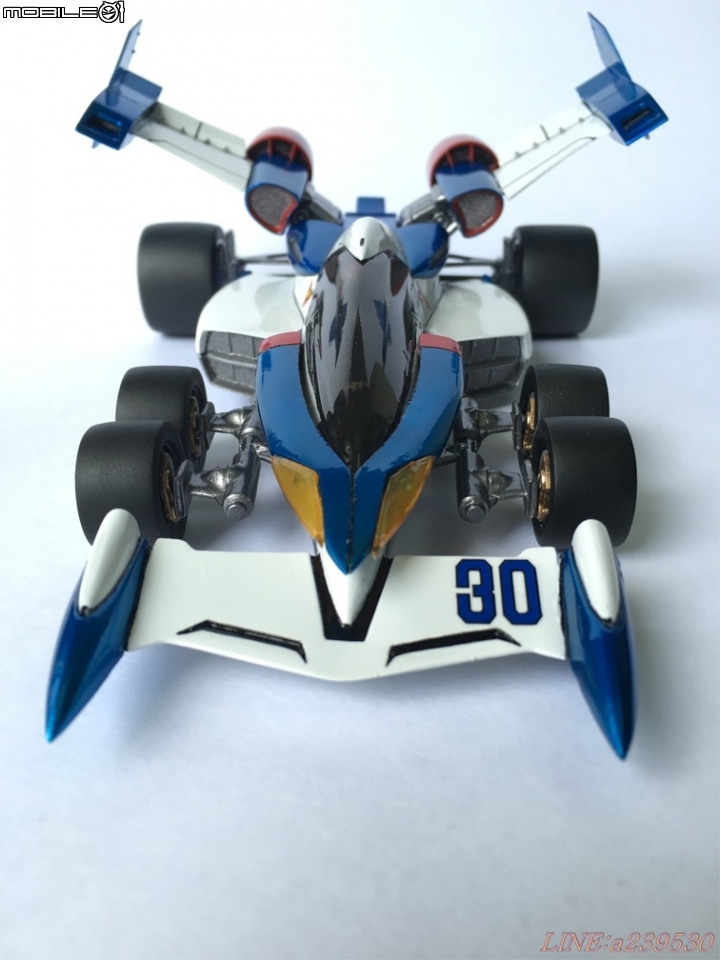 (GK分享) 1/24 閃電霹靂車TV版 超級阿斯拉 SA-01 風見隼人 金屬塗裝 烈風