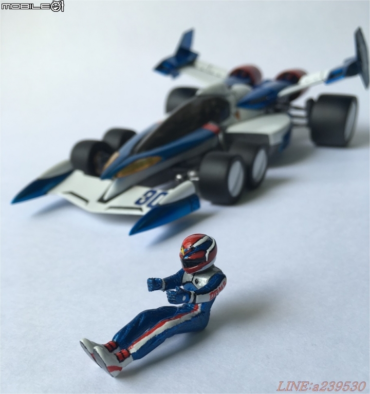 (GK分享) 1/24 閃電霹靂車TV版 超級阿斯拉 SA-01 風見隼人 金屬塗裝 烈風