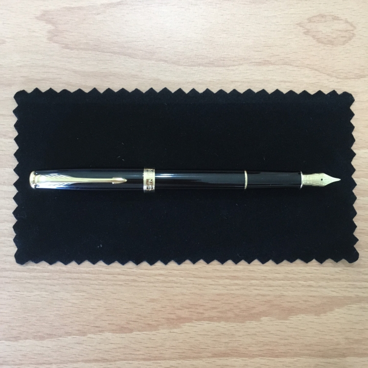 派克 Parker 新商籟 Sonnet 18K金 麗雅黑色金夾 福筆 Fu Pen 鋼筆入門開箱!