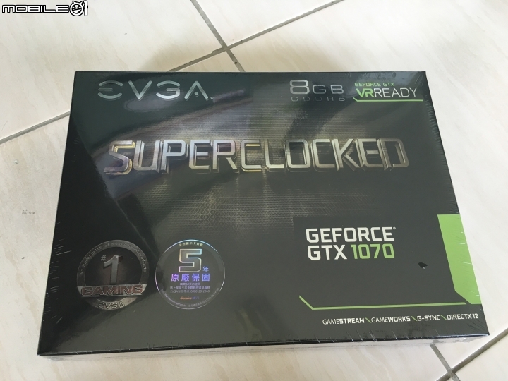 【開箱】EVGA GTX1070 SC GAMING ACX3.0 無測試文