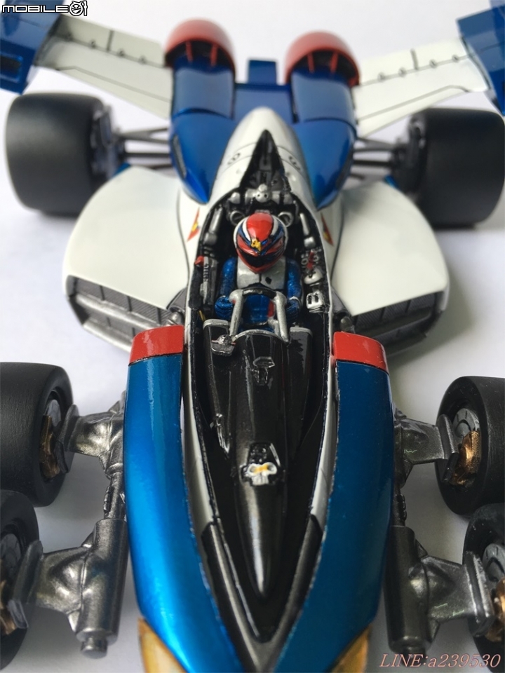 (GK分享) 1/24 閃電霹靂車TV版 超級阿斯拉 SA-01 風見隼人 金屬塗裝 烈風