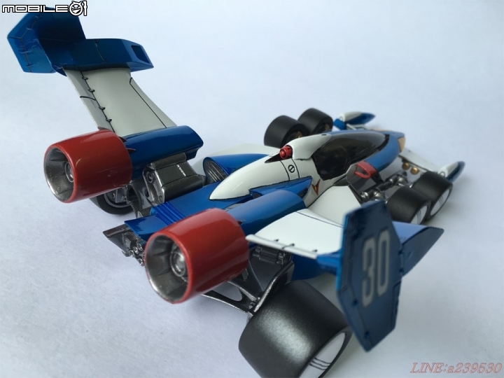 (GK分享) 1/24 閃電霹靂車TV版 超級阿斯拉 SA-01 風見隼人 金屬塗裝 烈風
