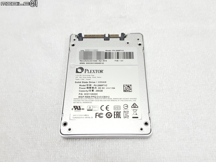 物超所值 Plextor M7V 256GB SSD 開箱測試