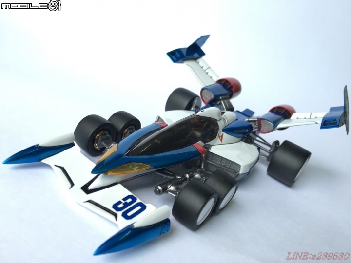 (GK分享) 1/24 閃電霹靂車TV版 超級阿斯拉 SA-01 風見隼人 金屬塗裝 烈風