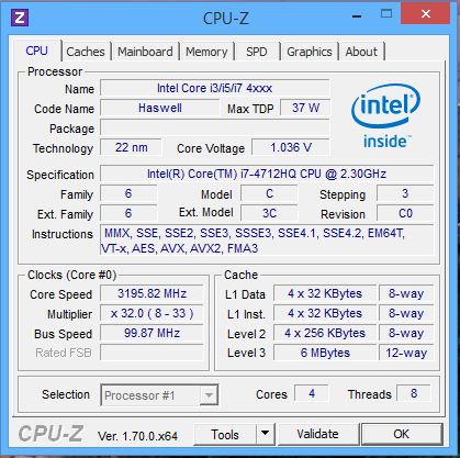 最近在網路上買了一台筆電 賣家標題為【HP ENVY 15-Q i7-4712 8G/1T 商務機種】 這真的是 i7-4712 嗎? ????