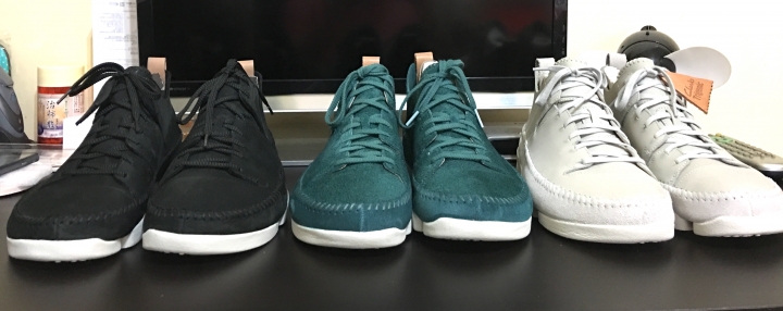 颱風過後的開箱 Clarks Trigenic Flex 全白、老鼠灰 女鞋 多色、多款、多圖 一次開完