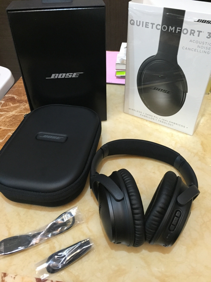 開箱、BOSE 2016全新抗噪無線耳機 QC35 (quiet comfort 35)