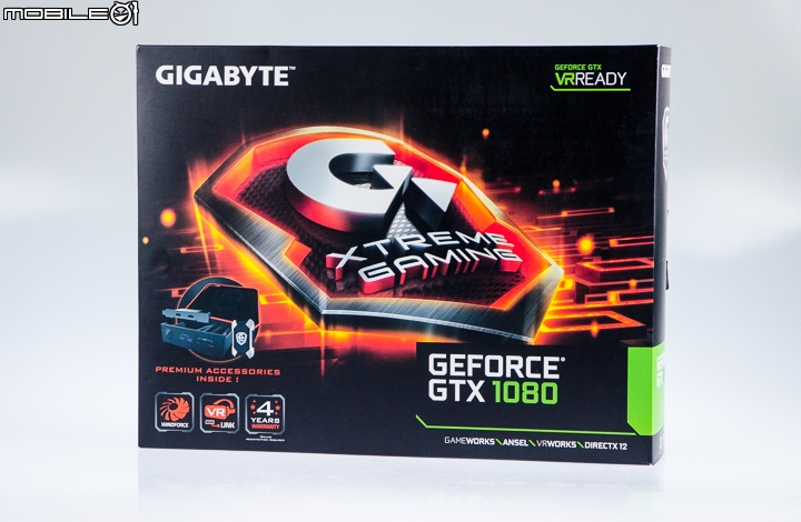 進化散熱 彈性輸出 技嘉XTREME GAMING GTX1080顯示卡