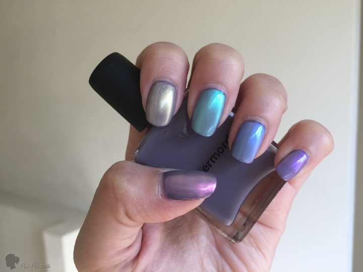 MISTERMORDEN 摩登先生指甲油-SUPER FUN-炫光上層油 DUOCHROME TOP COAT-試色